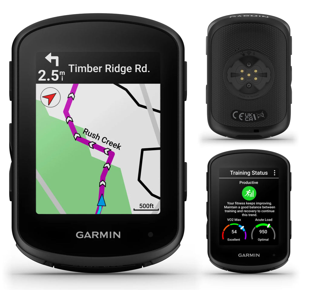 Edge 840 Bundle Cycling Computer with Speed Sensor 2, Cadence Sensor 2, HRM-Dual monitor, Touchscreen, Button Controls, Advanced Navigation F819