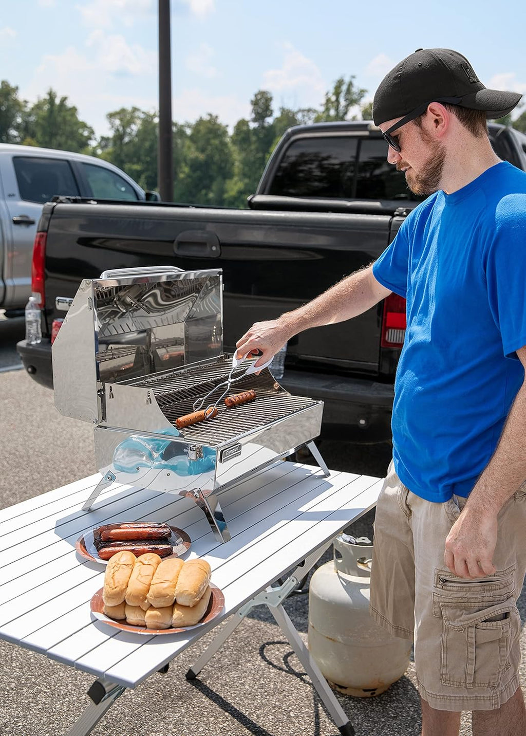 Aluminum Roll-Up Campsite Table with Carrying Bag U121