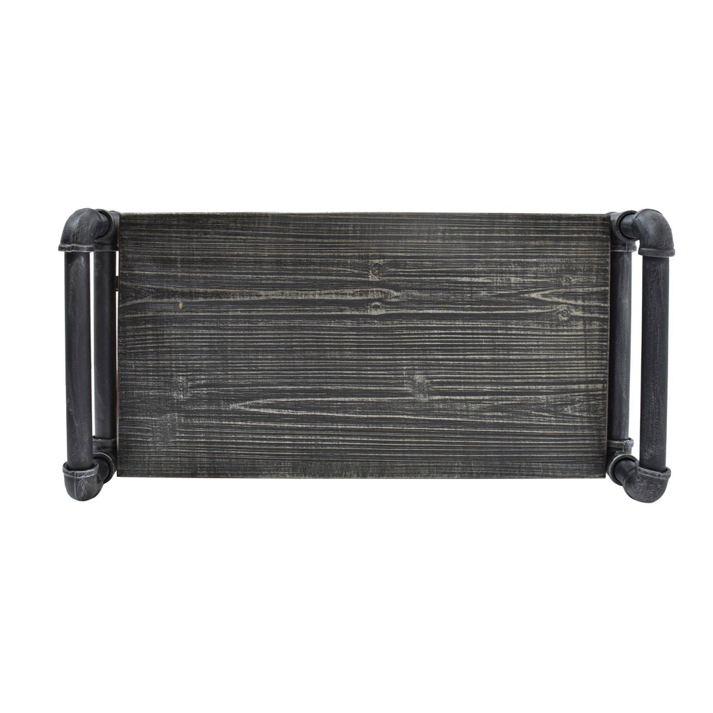 Black Contemporary 4-Shelves Rectangular Storage Bookcase L17068