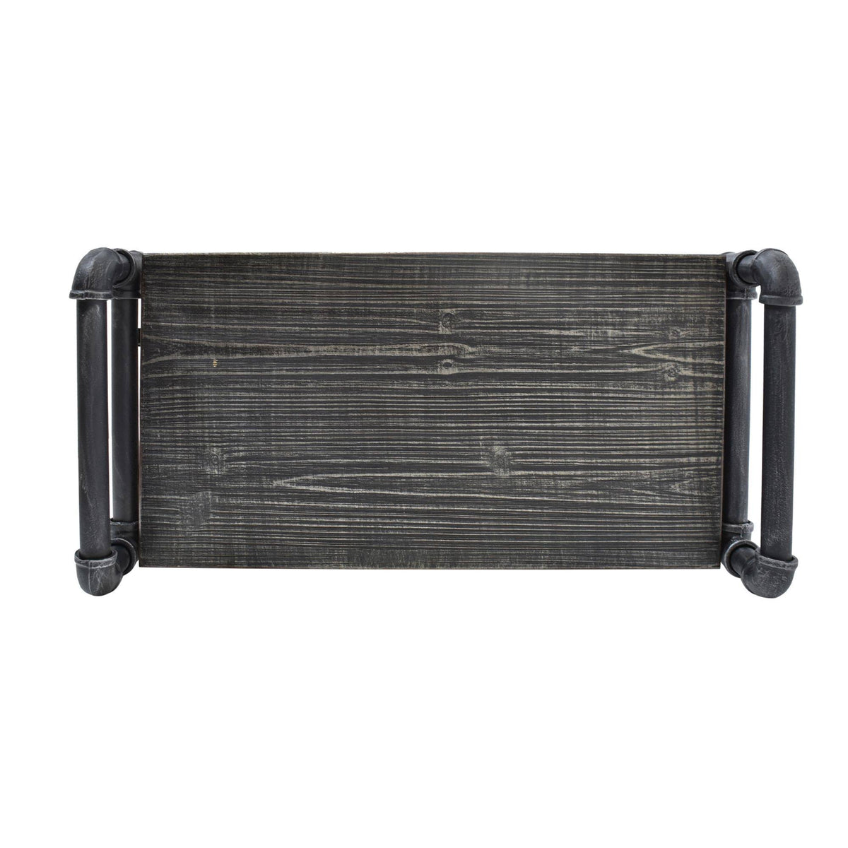 Black Contemporary 4-Shelves Rectangular Storage Bookcase L17068