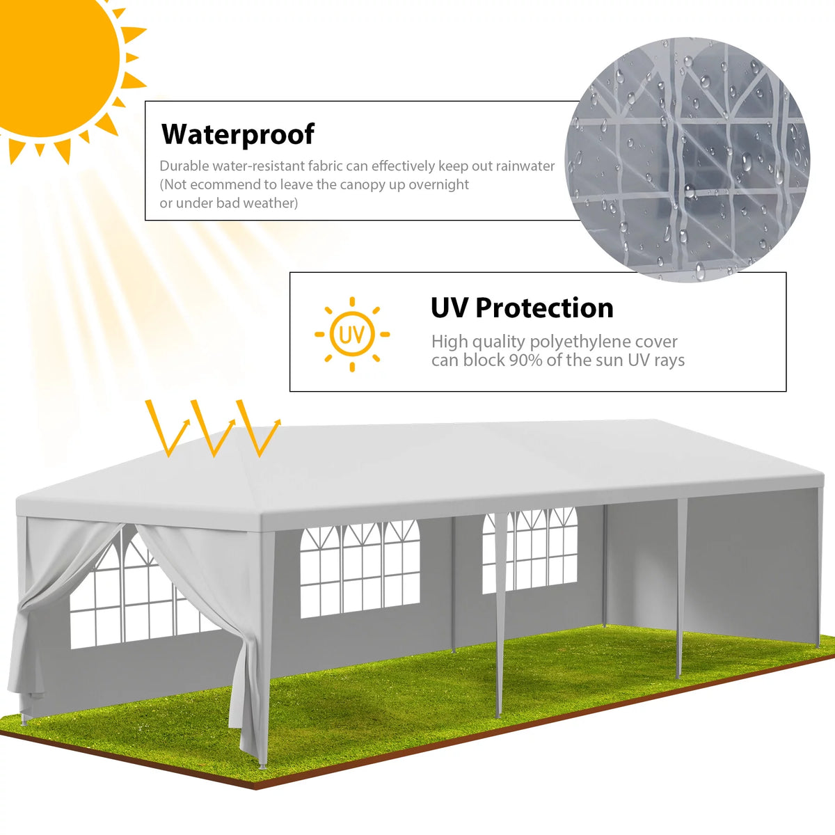 10'x30' White Outdoor Canopy Tent I73934