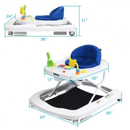 Navy 3 in 1 Foldable Baby Walker T30857