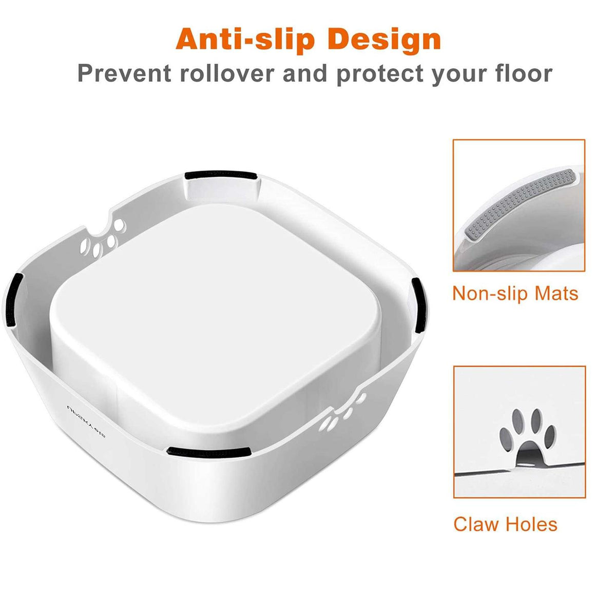 Slow Water Feeder Dog Bowl 35oz M7594