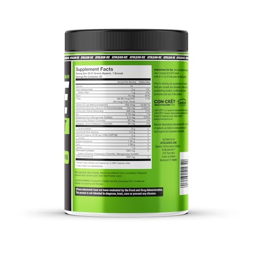 Pre-Workout with Beta-Alanine, Creatine & Caffeine, 22 Servings T9427