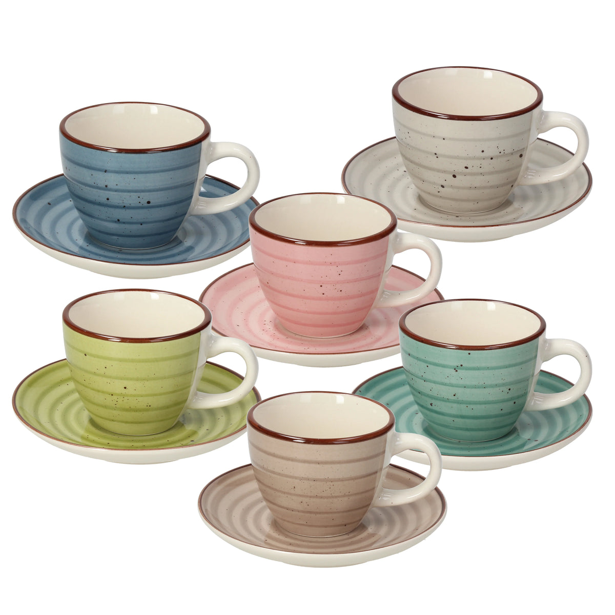 Coffee Cup & Saucer Set of 6pcs H15265