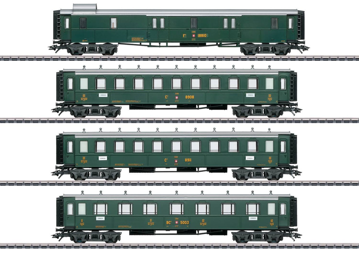 Swiss Old-timer Passenger Car Set J700