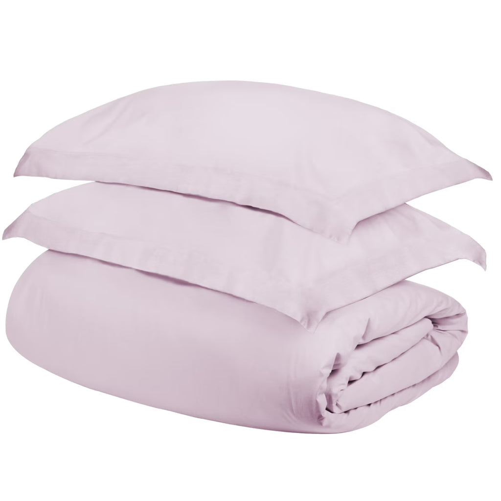 Lilac Egyptian Cotton Duvet Cover Set, Twin A95074