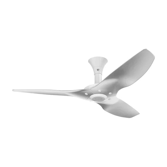 52 Ceiling Fan with Brushed Aluminum Blades and White Finish Y79139