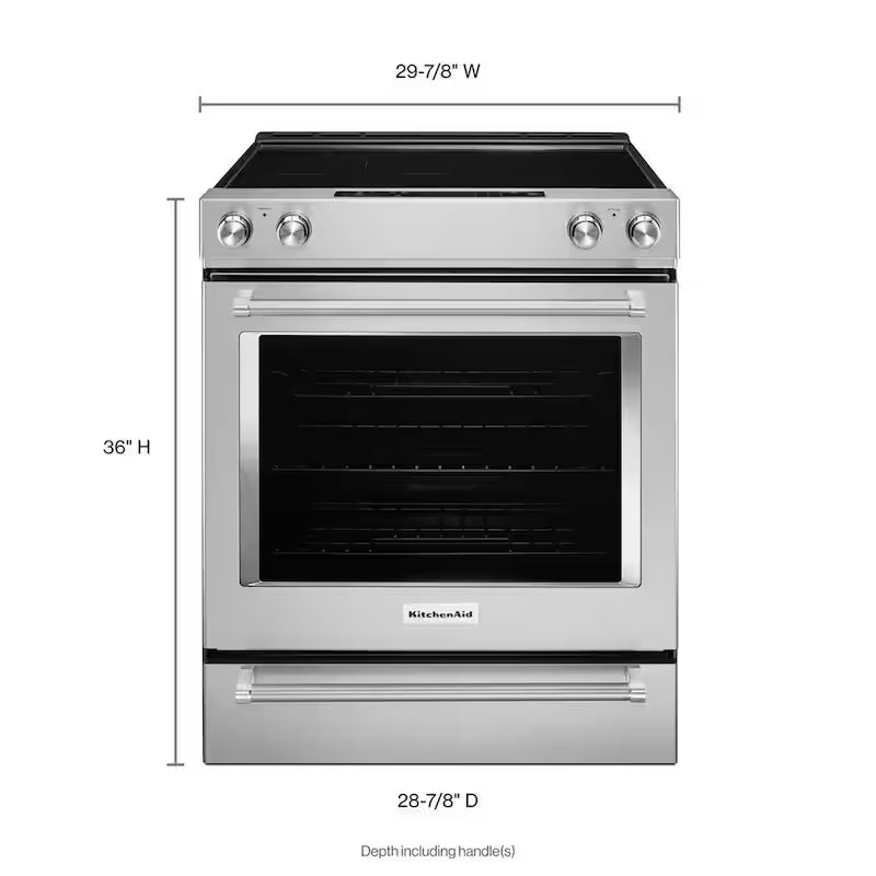 6.4 cu. ft. Slide-In Electric Range with Convection Oven in Stainless Steel X23525