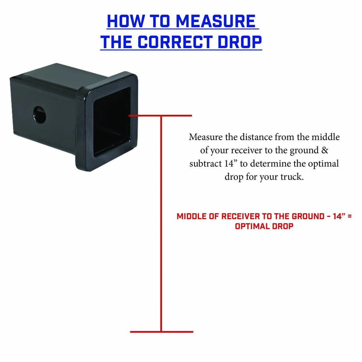 Adjustable 12.5" Drop Hitch with Dual-Ball for 2" Receiver G98721