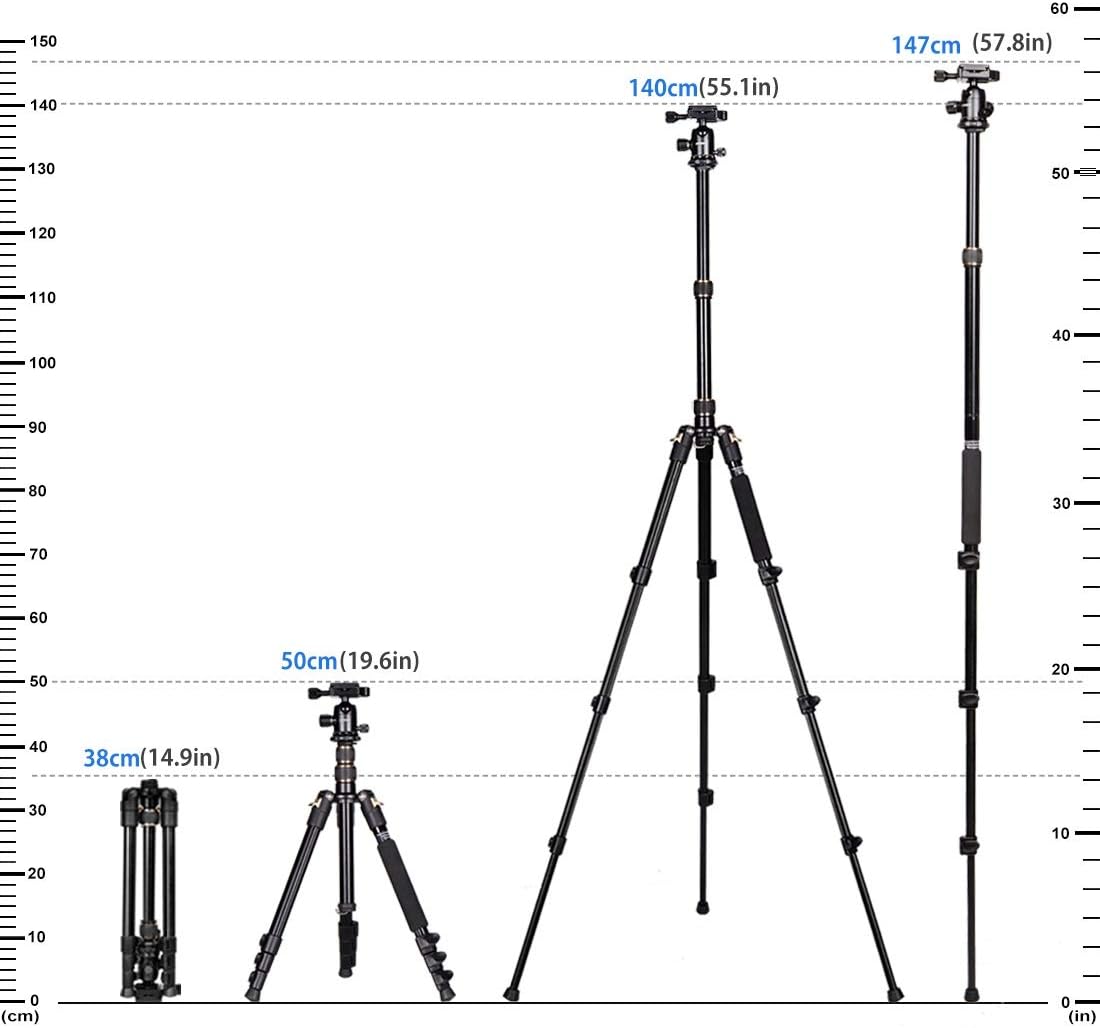 58" Aluminum Travel Tripod with Ball Head N883