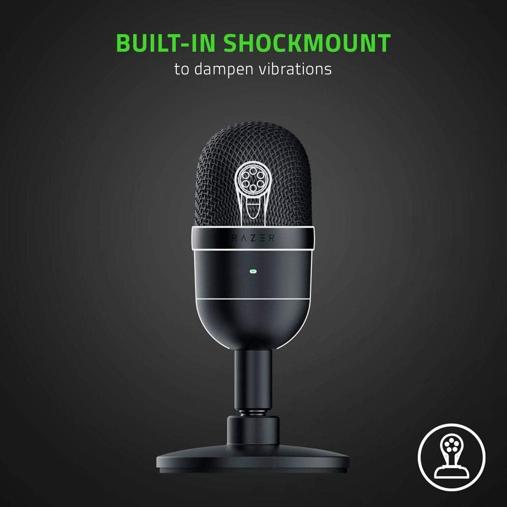 Black USB Streaming Microphone with Supercardioid Pick-Up Pattern H725