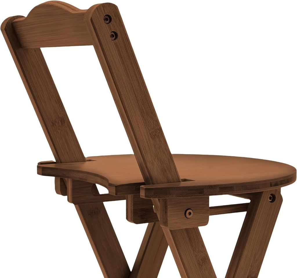 Bamboo Bar Stools Foldable Lightweight Space-saving W78928