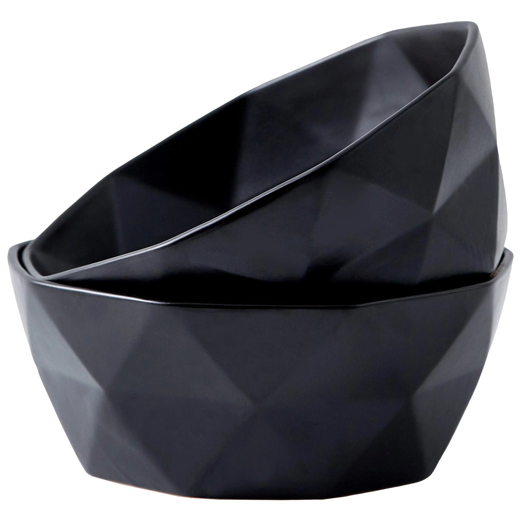 Set Of 2 Ceramic Salad Serving Bowls S754