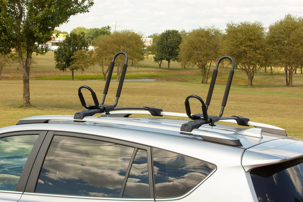 Black Roof-Mounted Kayak Carrier with Straps & Hardware B404