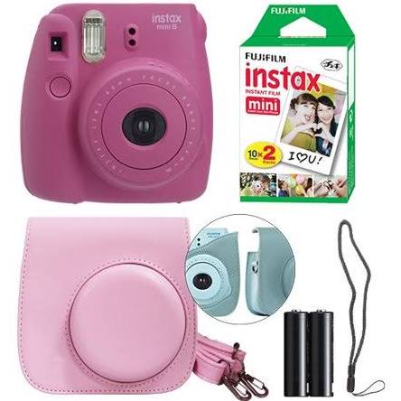 Hot Pink Instant Film Camera Kit N5189