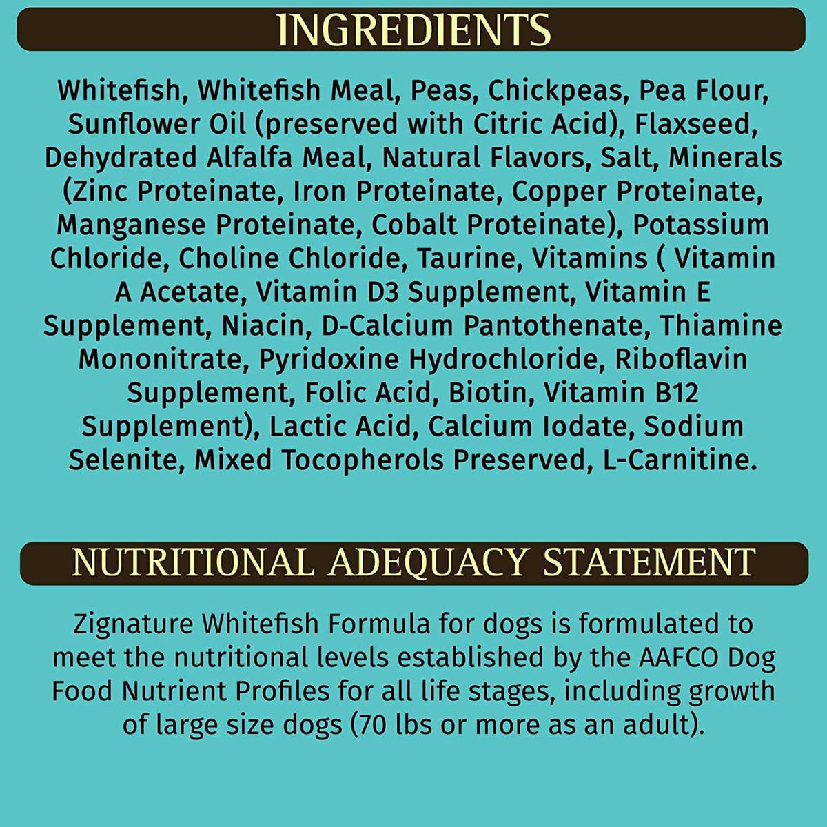 Whitefish Formula Dry Dog Food Q2008