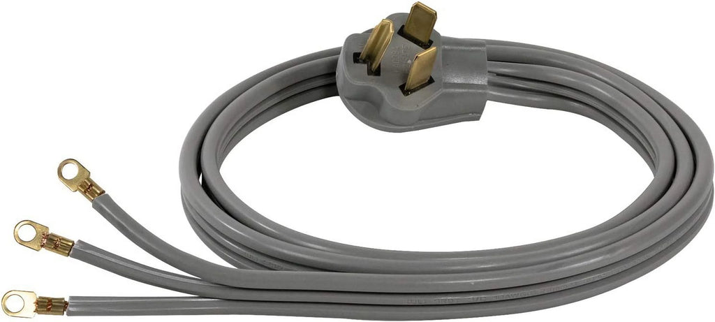 6 Foot 30-Amp Dryer Cord with 3 Eyelet Connectors A7618
