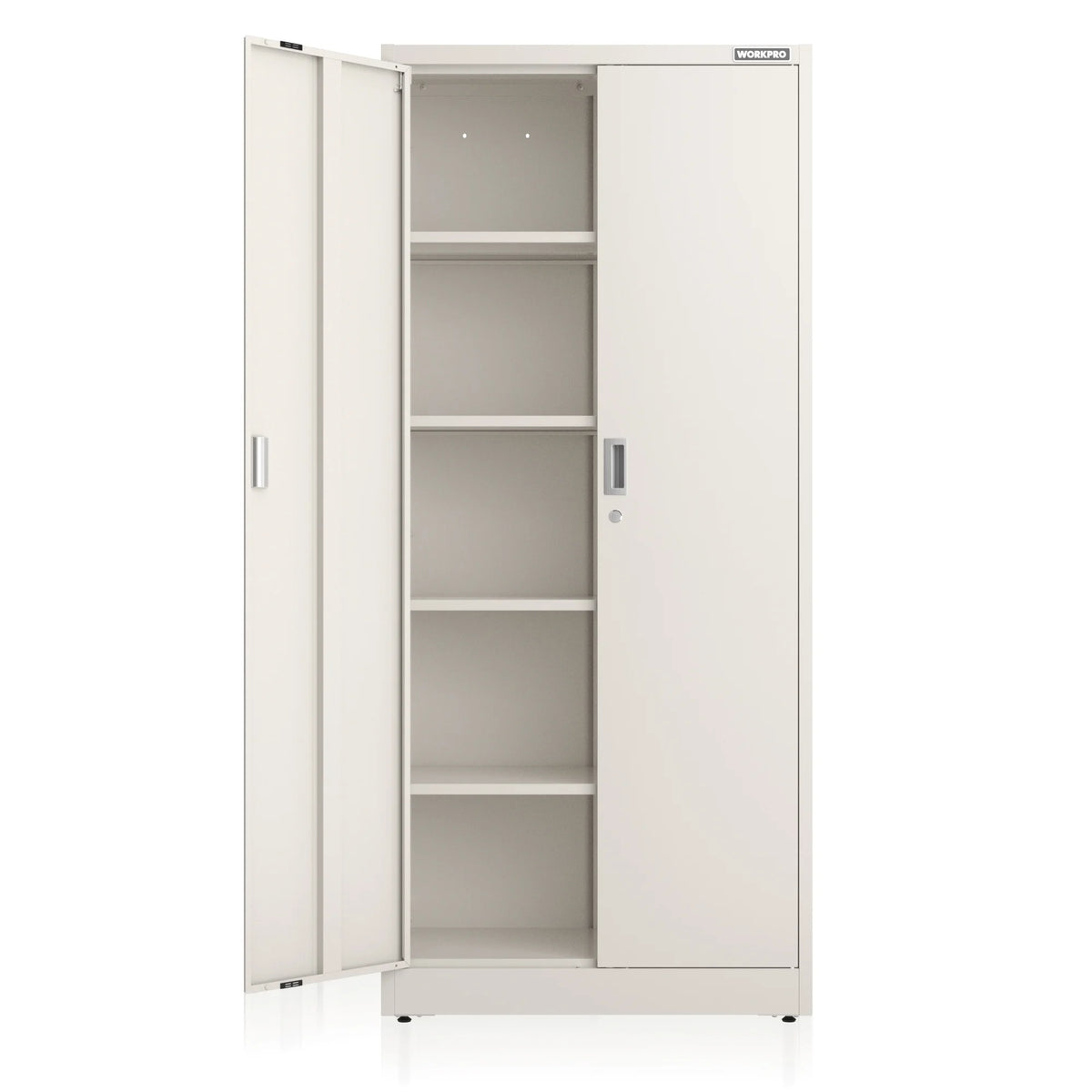 Metal Garage Storage Cabinet White V75144