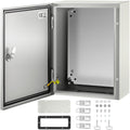 16" x 12" x 6" IP65 Carbon Steel Electrical Enclosure Box Y2634