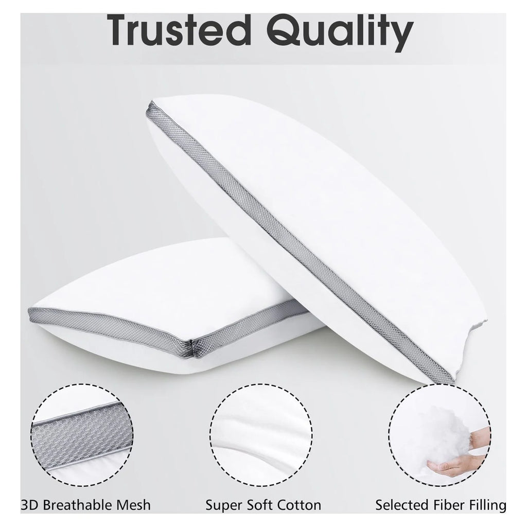 2 Pack Cotton Down Alternative Queen Size Pillows Z363