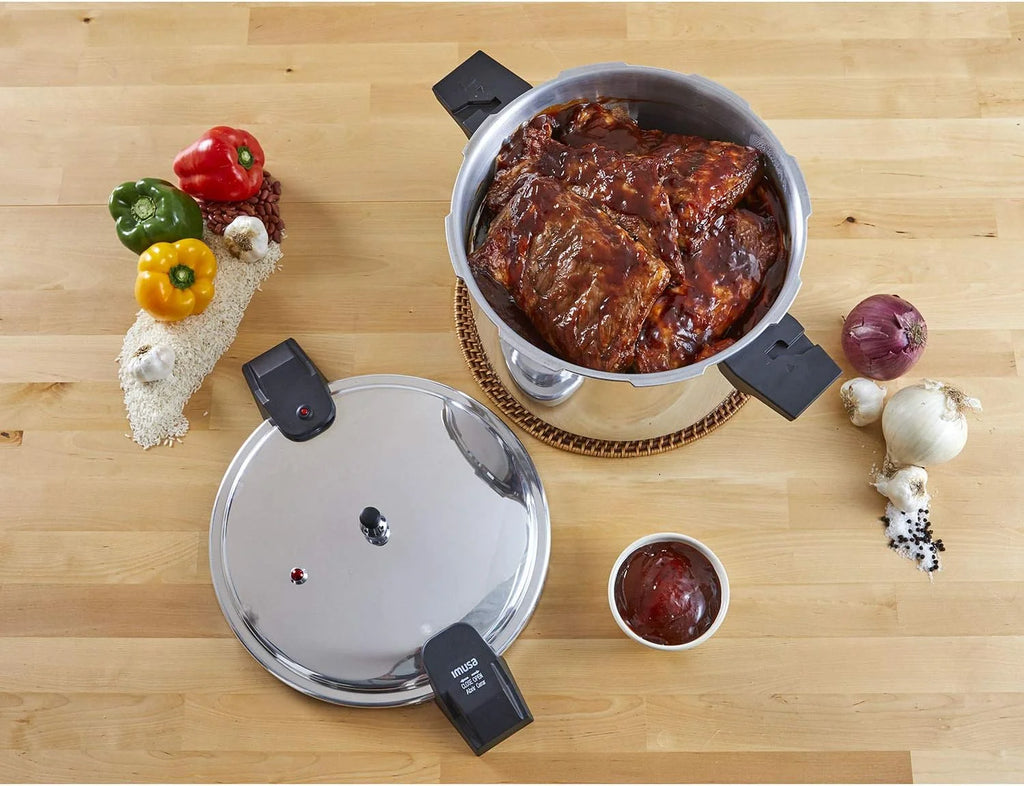 16Qt Jumbo Stovetop Pressure Cooker With Regulator And Side Handles Z42030