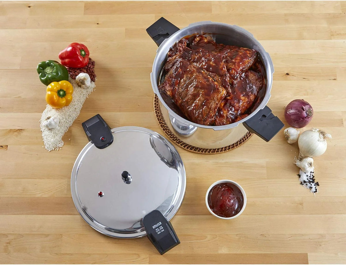 16Qt Jumbo Stovetop Pressure Cooker With Regulator And Side Handles Z42030