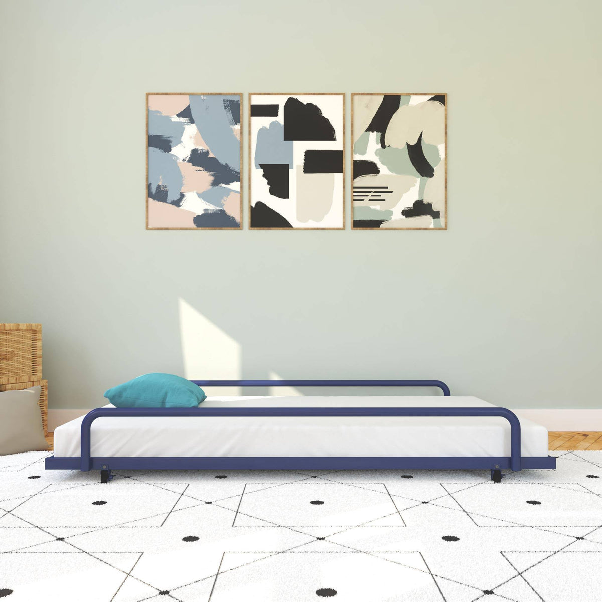 Blue Twin Trundle for Daybed E21341
