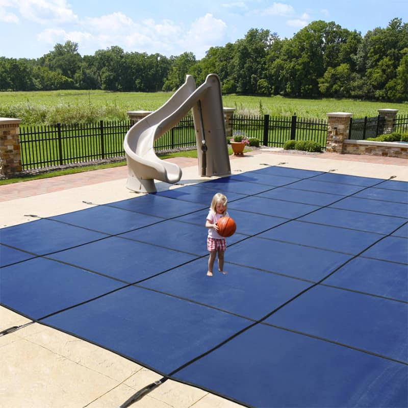 Green 18-Year Mesh Safety Cover for 12-ft x 24-ft Pool D33272