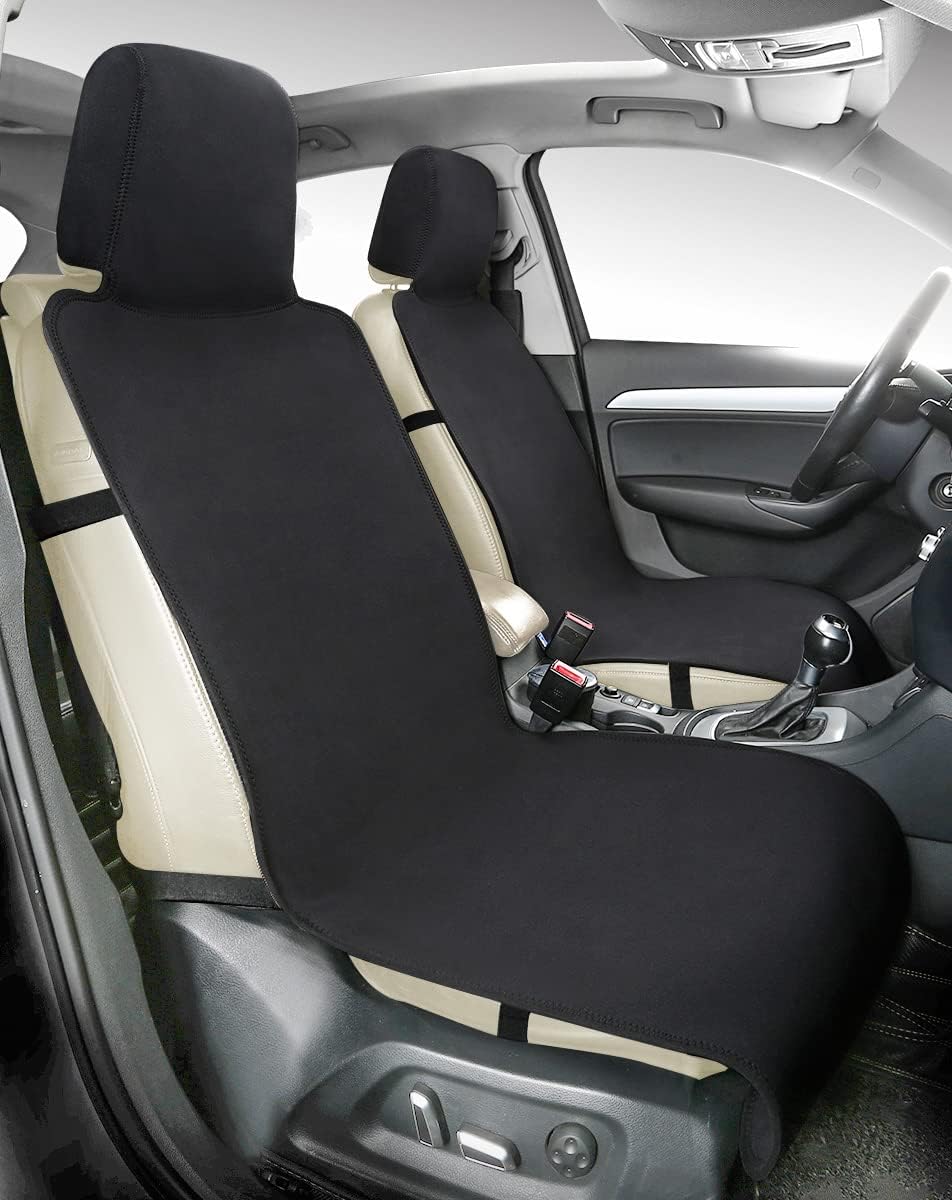 Waterproof Neoprene Car Seat Cover 2PCS Front, Universal Bucket Seat Protector X468754