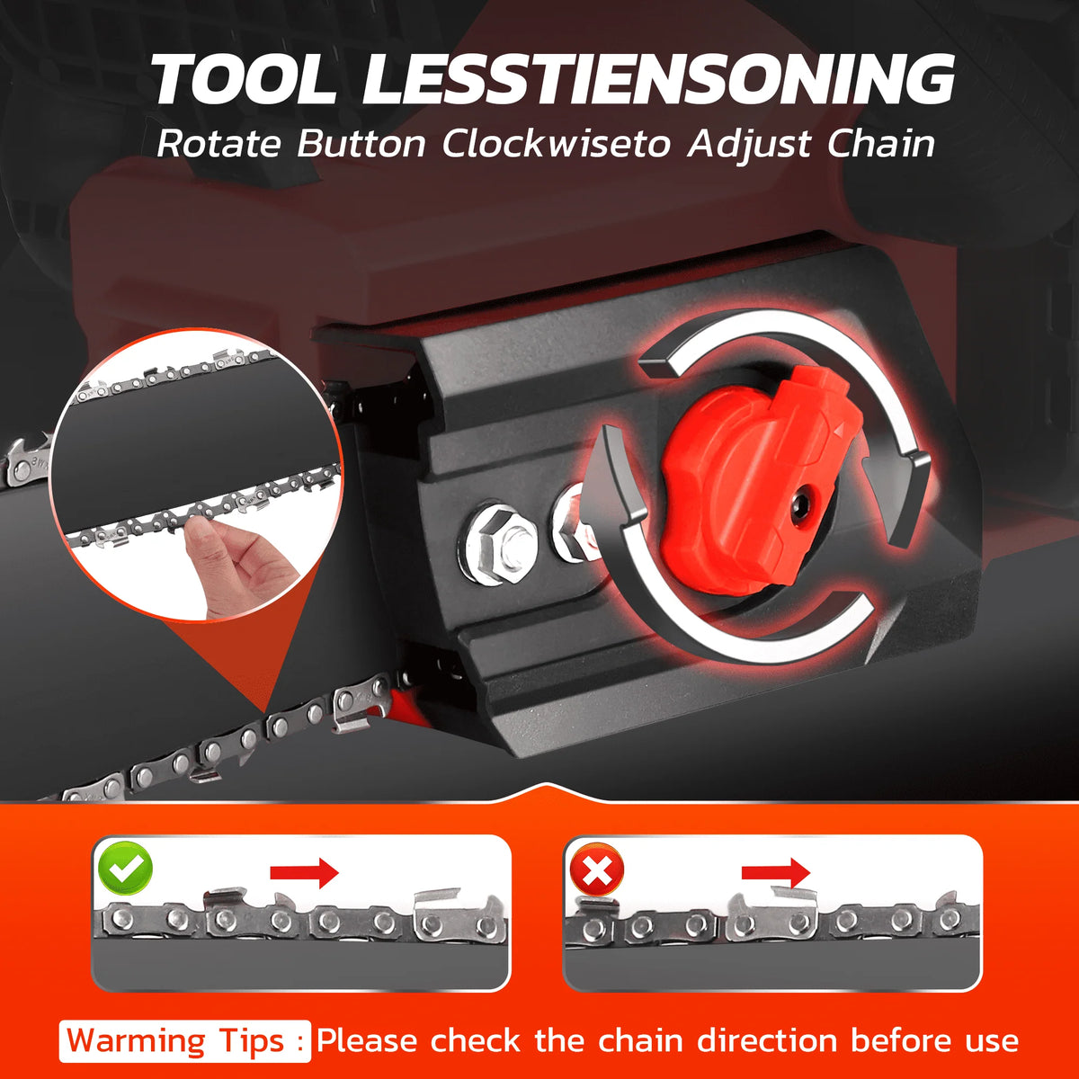 42V Cordless Brushless Chainsaw Kit with 2 Batteries A124853