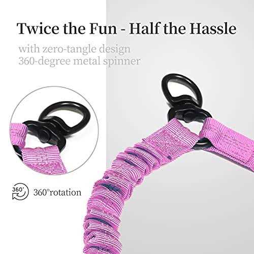 Double Dog Leash 360 Swivel No Tangle R7687