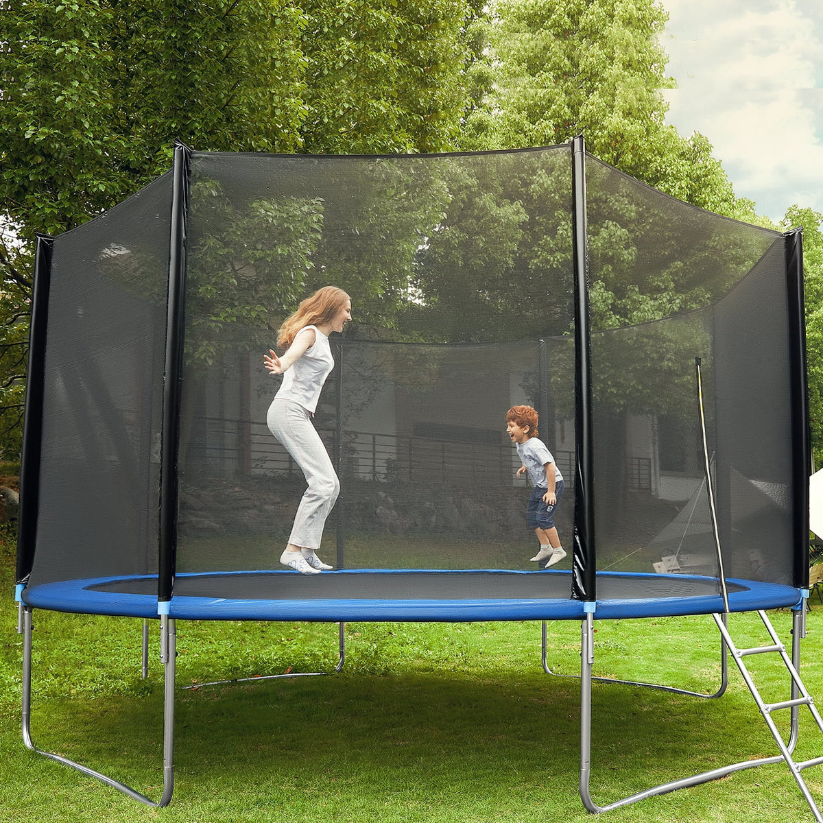 10 ft Trampoline with Safety Enclosure Net K39731