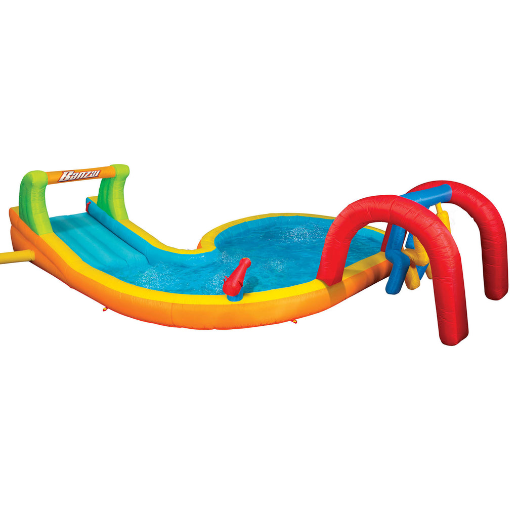 Splash Zone Water Park with Water Blasting Cannon & Pillars P90653