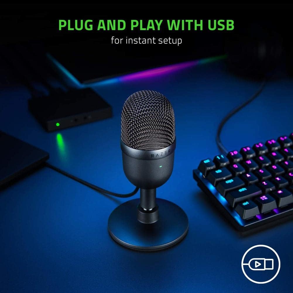 Black USB Streaming Microphone with Supercardioid Pick-Up Pattern H725
