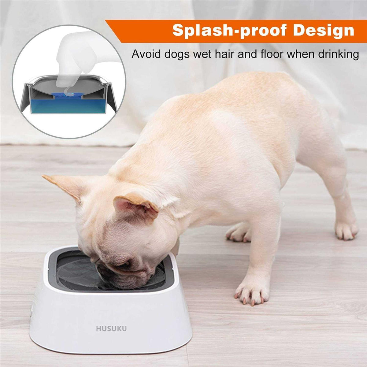 Slow Water Feeder Dog Bowl 35oz M7594