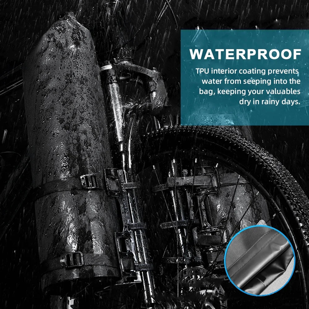 3L/7L Waterproof Bike Fork Bag with Roll Top C5970