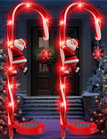 Solar Christmas Candy Cane Pathway Marker Lights 2 Pieces Z58375