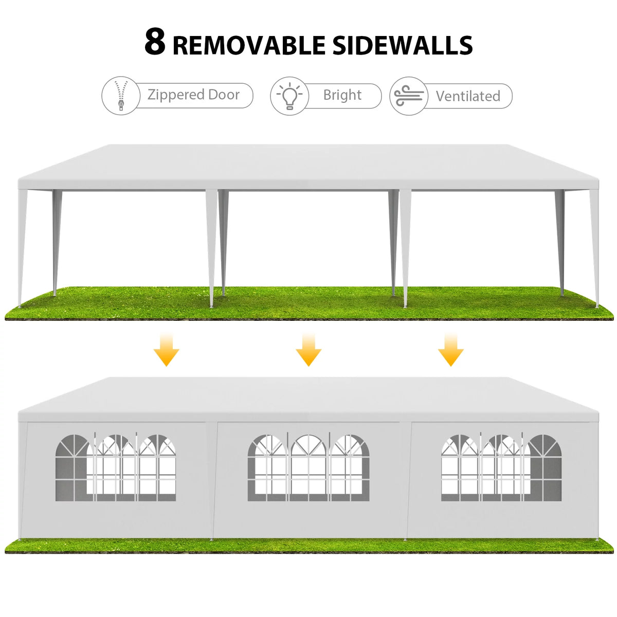 10'x30' White Outdoor Canopy Tent I73934
