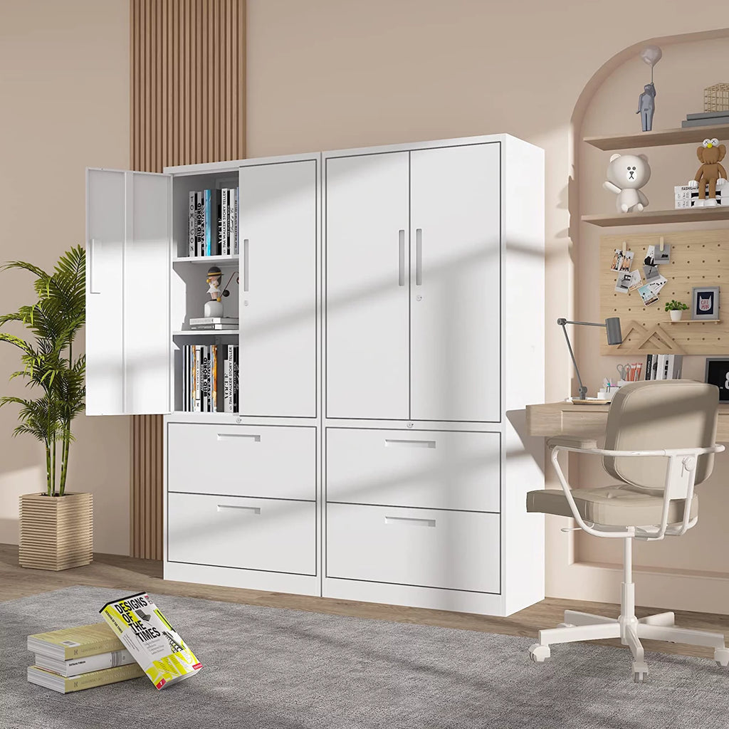 Metal Storage Cabinet with 2 Drawers Q973