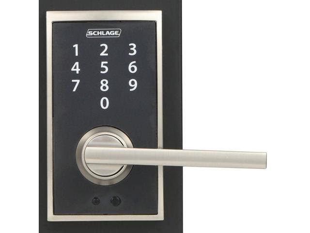 Satin Nickel Keyless Touchscreen Lever F563