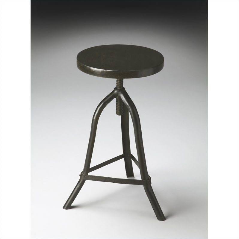 Black Revolving Stool S3614