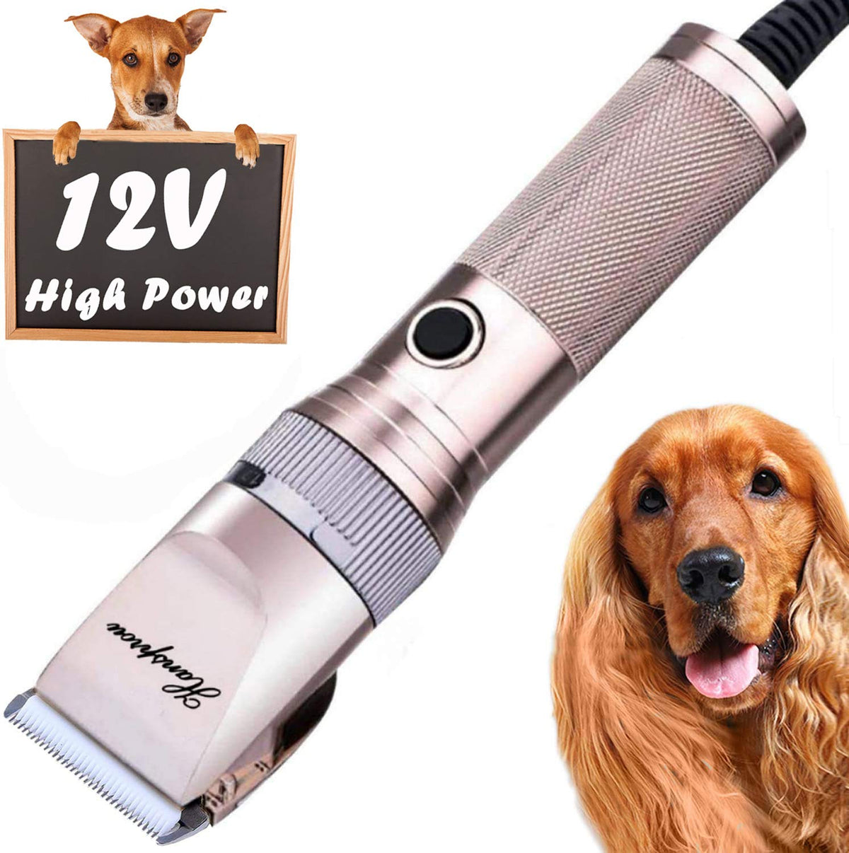 Dog Shaver Clippers with Guard Combs Brush, Pack of 2 Y228