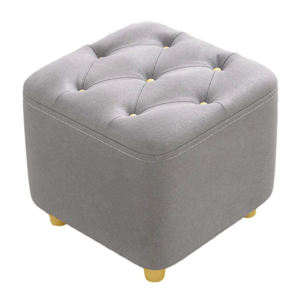 Gray Square Ottoman Stool W240176