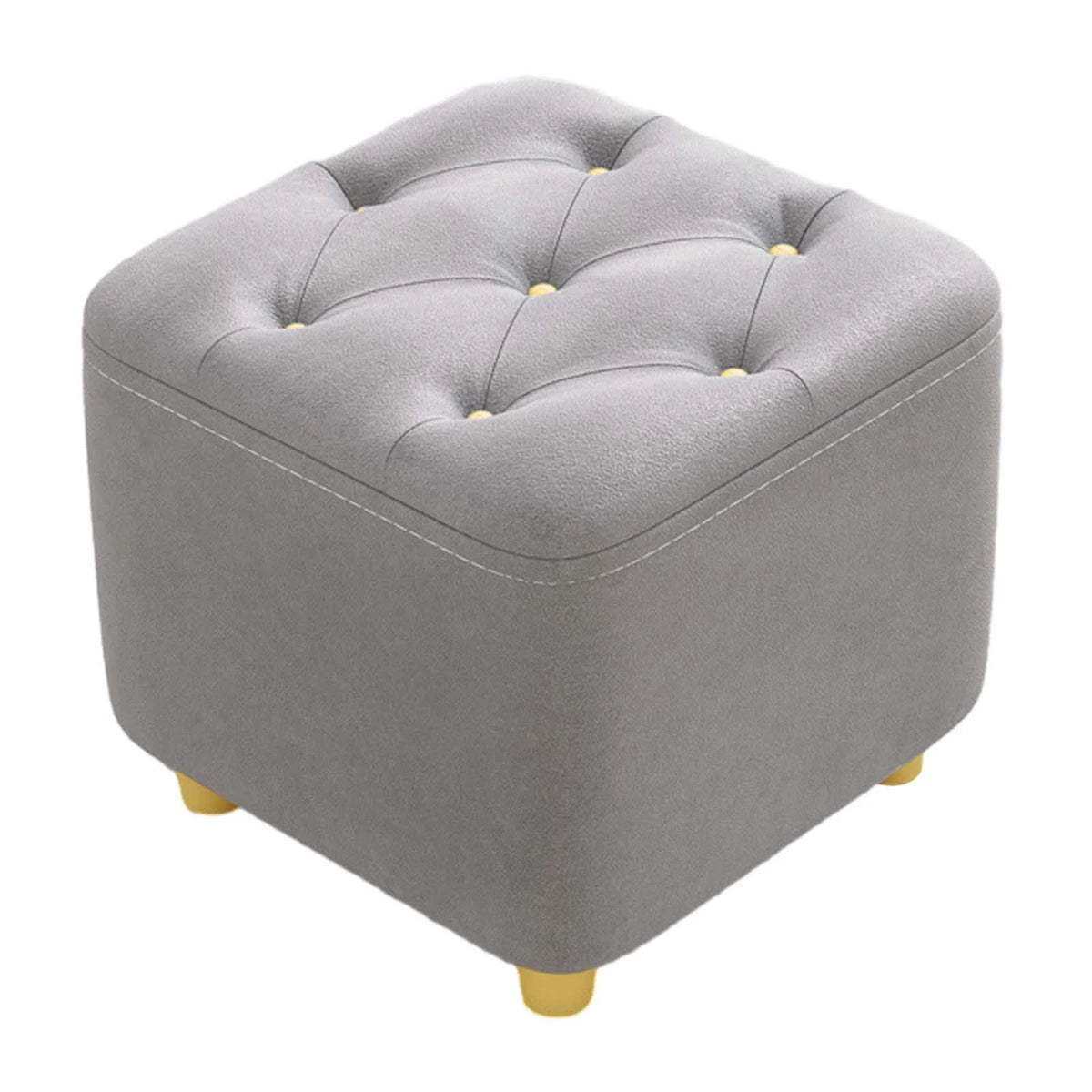 Gray Square Ottoman Stool W240176