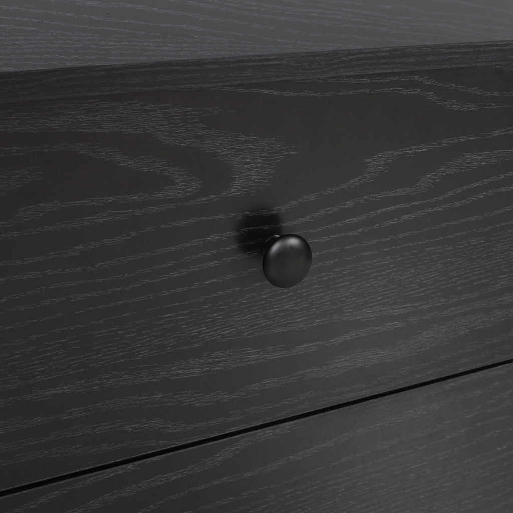 Black 6 Drawer Dresser Chest Y84215