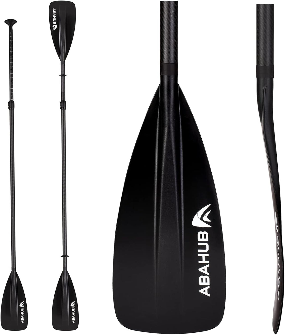 Carbon SUP Paddles, 3-Piece Adjustable Carbon Fiber Shaft 68 - 84, with Carrying Bag R71082