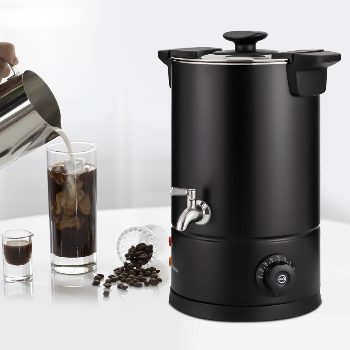 8L 1KW Stainless Steel Commercial Coffee Urn S113817