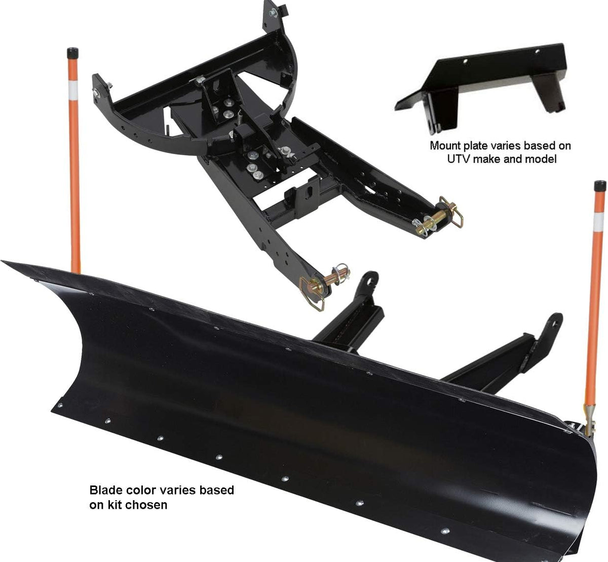 72 inch Black UTV Snow Plow Kit M6839