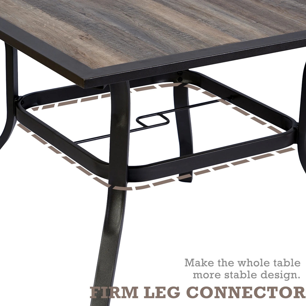 Outdoor Patio Dining Table 37" x 37" Brown P56348